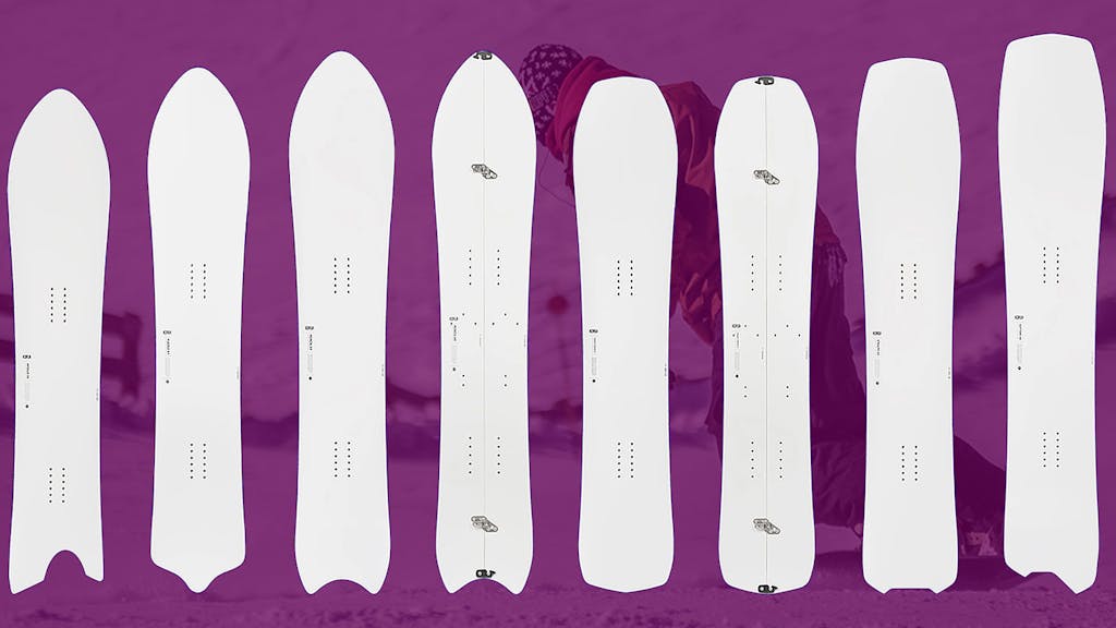 gli Shape dello Snowboard